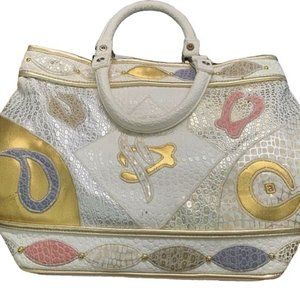 Nas Bag Mixed Media Purse Vintage Korea Patchwork 1980 Dallas Dynasty Di…